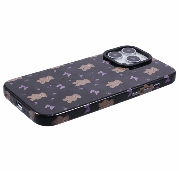 ARU For iPhone 16 Pro Case Cartoon Pattern PC+TPU Noctilucent Phone Cover