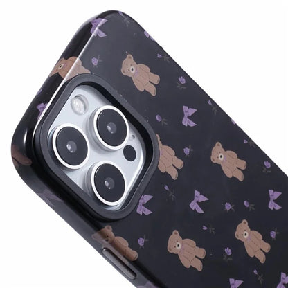 ARU For iPhone 16 Pro Case Cartoon Pattern PC+TPU Noctilucent Phone Cover