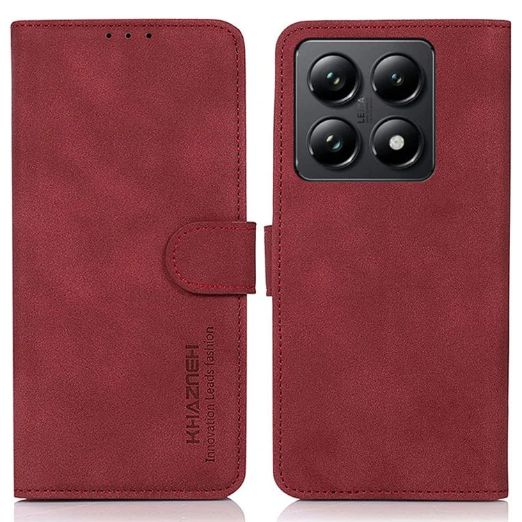 KHAZNEH For Xiaomi 14T Pro Stand Case PU Leather Wallet Phone Cover
