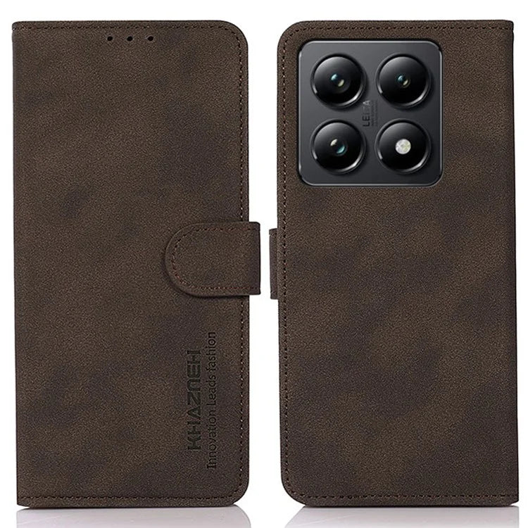 KHAZNEH For Xiaomi 14T Pro Stand Case PU Leather Wallet Phone Cover