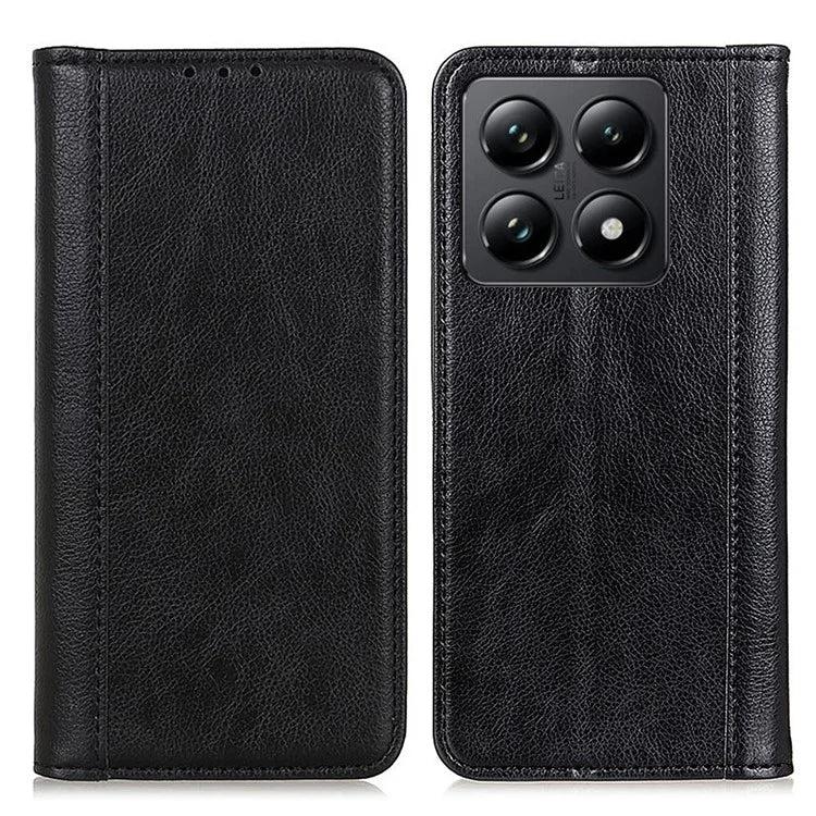 For Xiaomi 14T Pro Stand Case Split Leather Litchi Texture Wallet Phone Cover