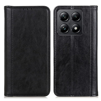For Xiaomi 14T Pro Stand Case Split Leather Litchi Texture Wallet Phone Cover