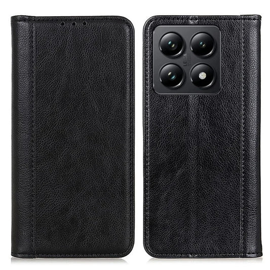 For Xiaomi 14T Pro Stand Case Split Leather Litchi Texture Wallet Phone Cover
