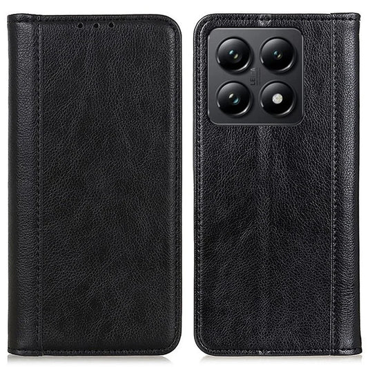 For Xiaomi 14T Stand Case Split Leather Litchi Texture Wallet Phone Cover