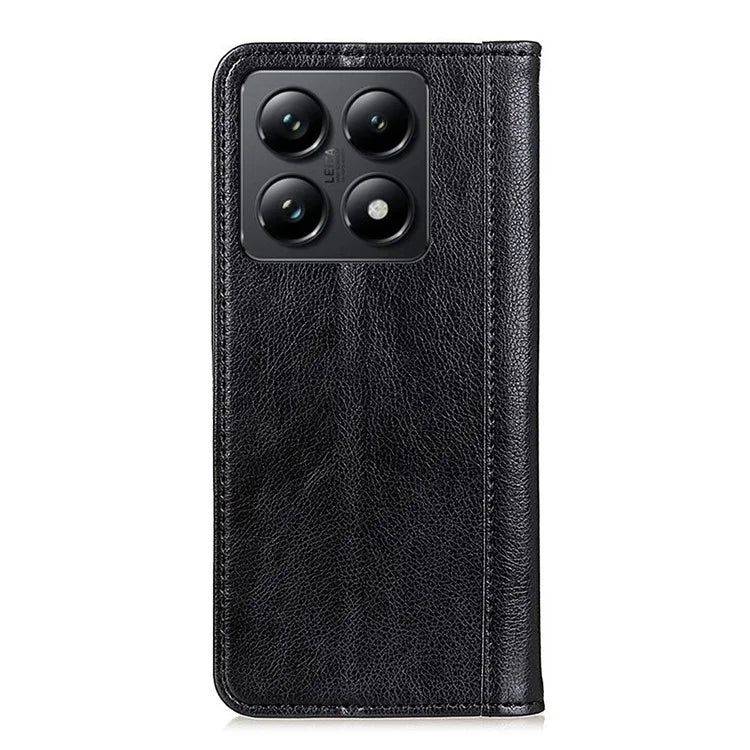 For Xiaomi 14T Stand Case Split Leather Litchi Texture Wallet Phone Cover