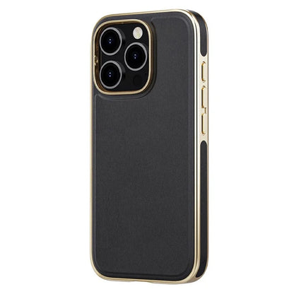 For iPhone 16 Pro Max Case Compatible with MagSafe PU Leather Coated TPU Back Cover