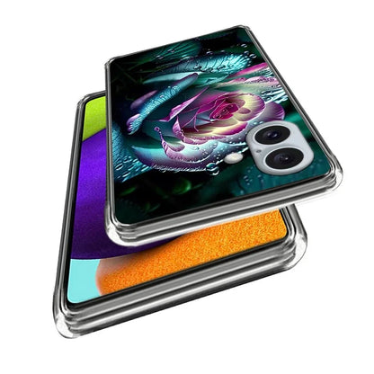 For iPhone 16 Case Shock-Absorbent TPU Pattern Printed Phone Cover