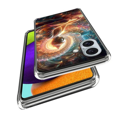For iPhone 16 Case Shock-Absorbent TPU Pattern Printed Phone Cover
