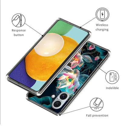 For iPhone 16 Case Shock-Absorbent TPU Pattern Printed Phone Cover