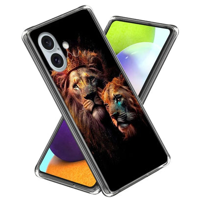 For iPhone 16 Case Shock-Absorbent TPU Pattern Printed Phone Cover