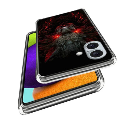 For iPhone 16 Case Shock-Absorbent TPU Pattern Printed Phone Cover