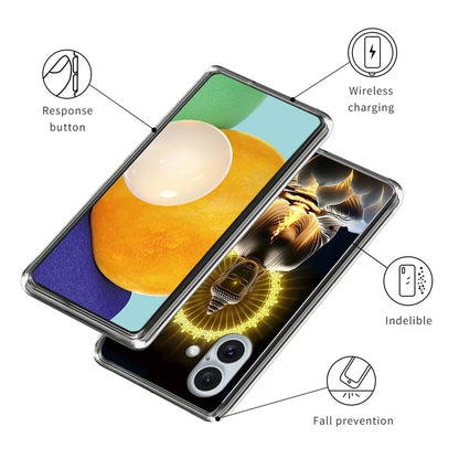 For iPhone 16 Case Shock-Absorbent TPU Pattern Printed Phone Cover