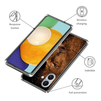 For iPhone 16 Case Shock-Absorbent TPU Pattern Printed Phone Cover