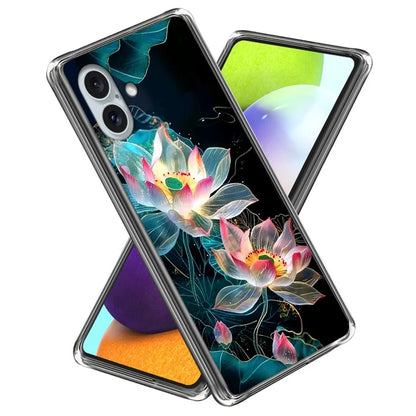 For iPhone 16 Plus Case Shock-Absorbent TPU Pattern Printed Phone Cover