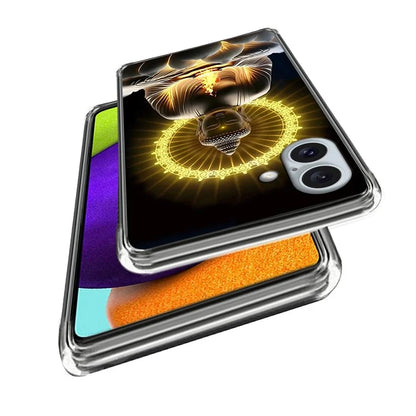 For iPhone 16 Plus Case Shock-Absorbent TPU Pattern Printed Phone Cover