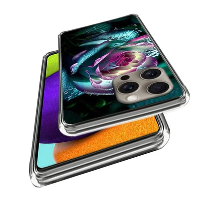 For iPhone 16 Pro Max Case Shock-Absorbent TPU Pattern Printed Phone Cover