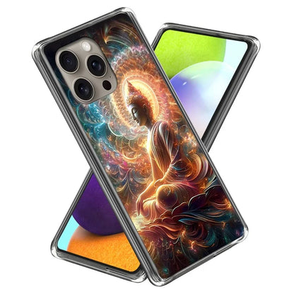 For iPhone 16 Pro Max Case Shock-Absorbent TPU Pattern Printed Phone Cover