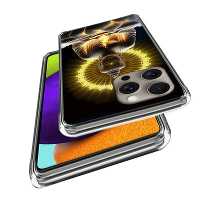 For iPhone 16 Pro Max Case Shock-Absorbent TPU Pattern Printed Phone Cover
