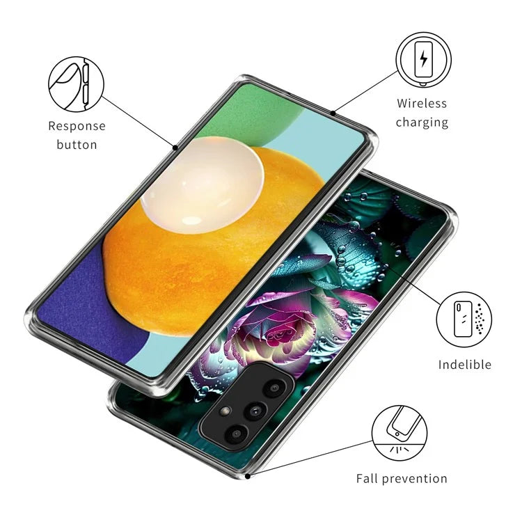 For Samsung Galaxy A15 4G / 5G Case Shock-Absorbent TPU Pattern Printed Phone Cover