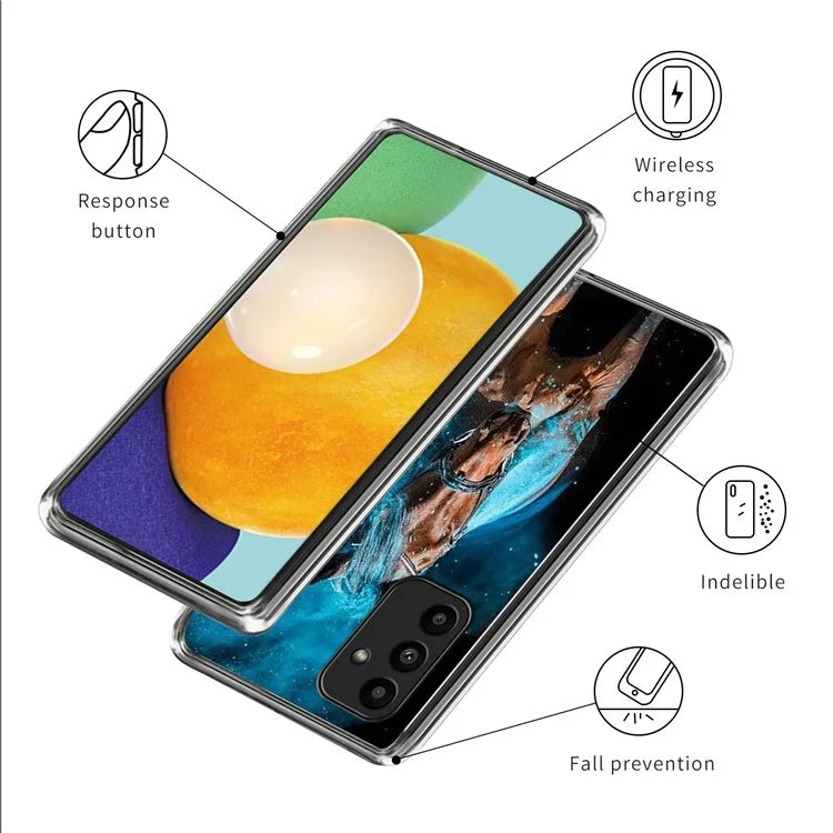 For Samsung Galaxy A15 4G / 5G Case Shock-Absorbent TPU Pattern Printed Phone Cover