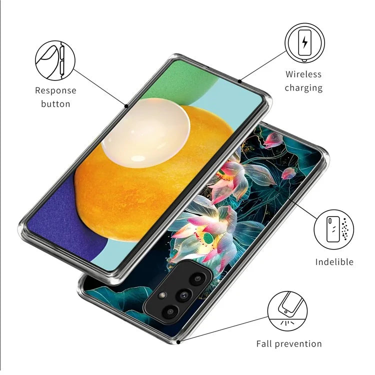 For Samsung Galaxy A15 4G / 5G Case Shock-Absorbent TPU Pattern Printed Phone Cover