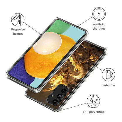 For Samsung Galaxy A15 4G / 5G Case Shock-Absorbent TPU Pattern Printed Phone Cover