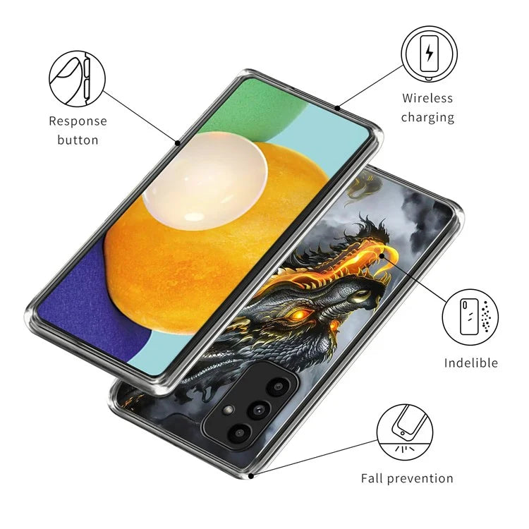 For Samsung Galaxy A15 4G / 5G Case Shock-Absorbent TPU Pattern Printed Phone Cover