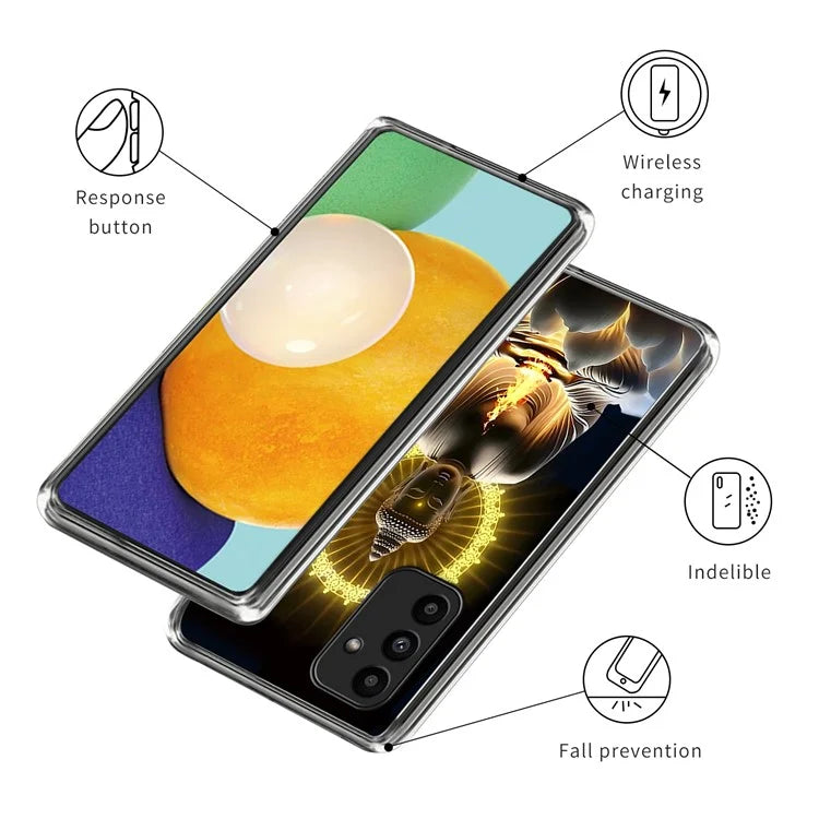 For Samsung Galaxy A15 4G / 5G Case Shock-Absorbent TPU Pattern Printed Phone Cover