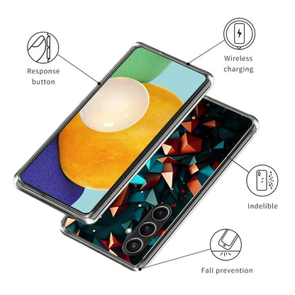 For Samsung Galaxy S24 FE Case Shock-Absorbent TPU Pattern Printed Phone Cover