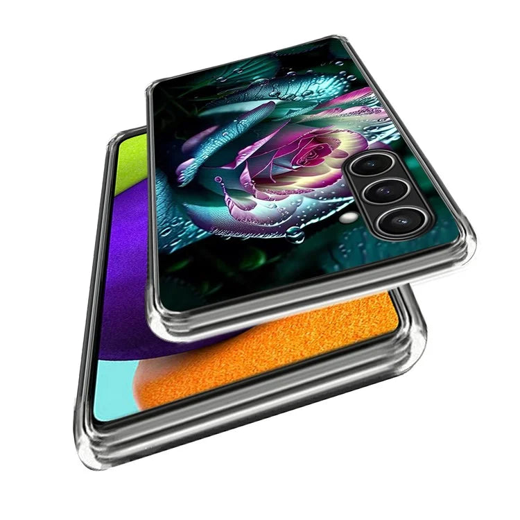 For Samsung Galaxy S24 FE Case Shock-Absorbent TPU Pattern Printed Phone Cover