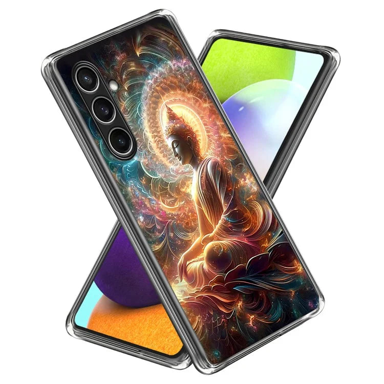 For Samsung Galaxy S24 FE Case Shock-Absorbent TPU Pattern Printed Phone Cover