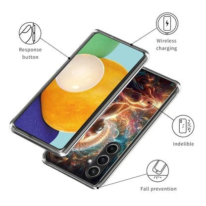 For Samsung Galaxy S24 FE Case Shock-Absorbent TPU Pattern Printed Phone Cover