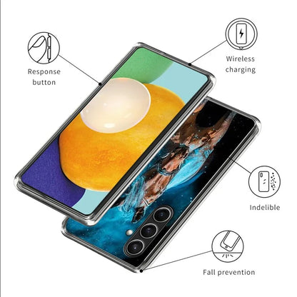 For Samsung Galaxy S24 FE Case Shock-Absorbent TPU Pattern Printed Phone Cover