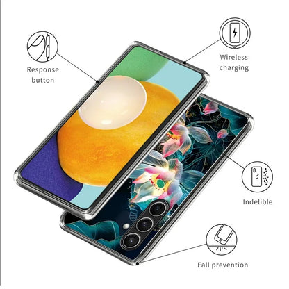 For Samsung Galaxy S24 FE Case Shock-Absorbent TPU Pattern Printed Phone Cover