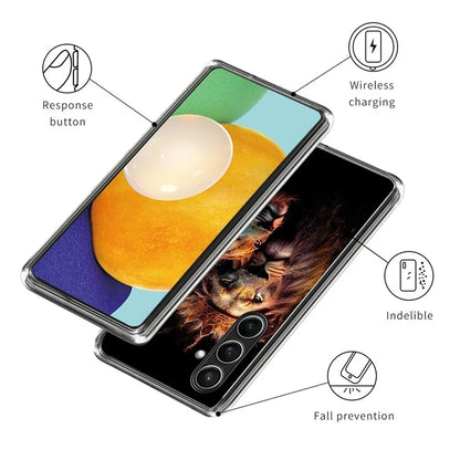 For Samsung Galaxy S24 FE Case Shock-Absorbent TPU Pattern Printed Phone Cover