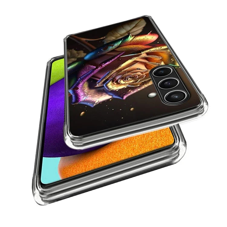 For Samsung Galaxy S24 FE Case Shock-Absorbent TPU Pattern Printed Phone Cover