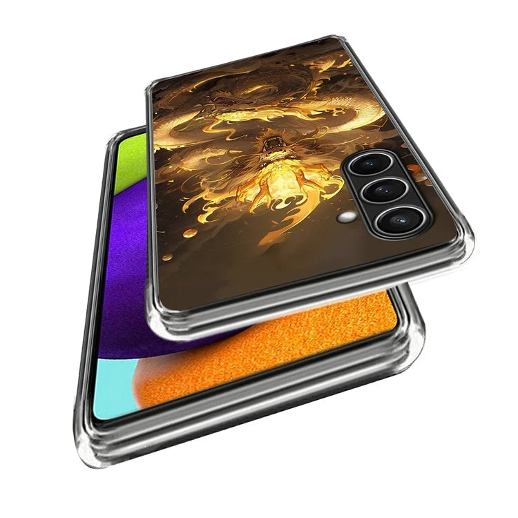 For Samsung Galaxy S24 FE Case Shock-Absorbent TPU Pattern Printed Phone Cover