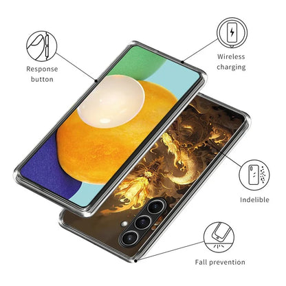 For Samsung Galaxy S24 FE Case Shock-Absorbent TPU Pattern Printed Phone Cover