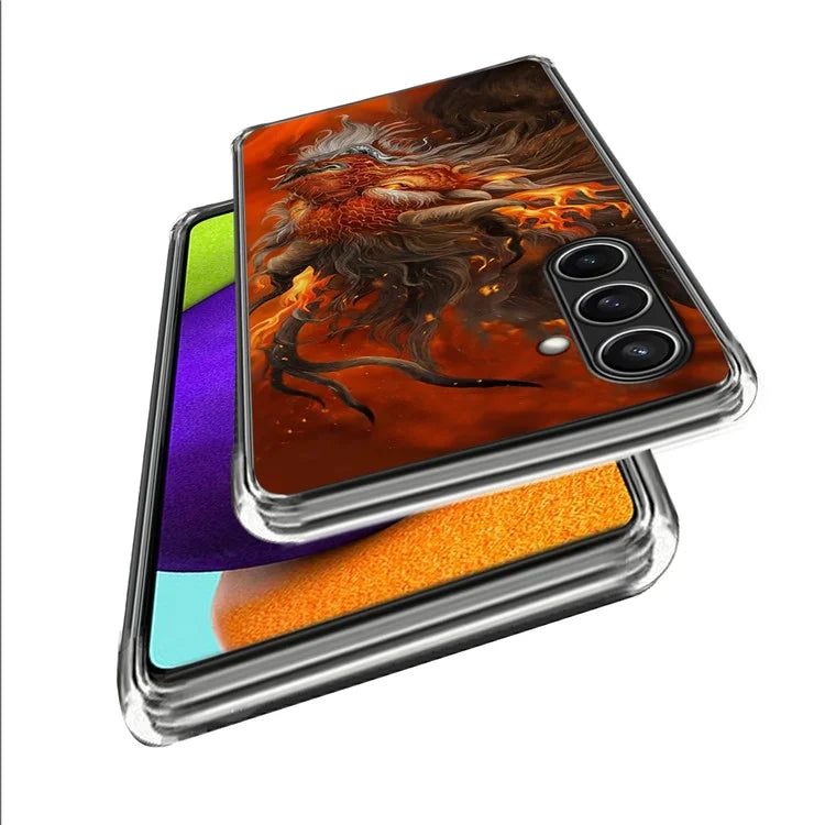 For Samsung Galaxy S24 FE Case Shock-Absorbent TPU Pattern Printed Phone Cover