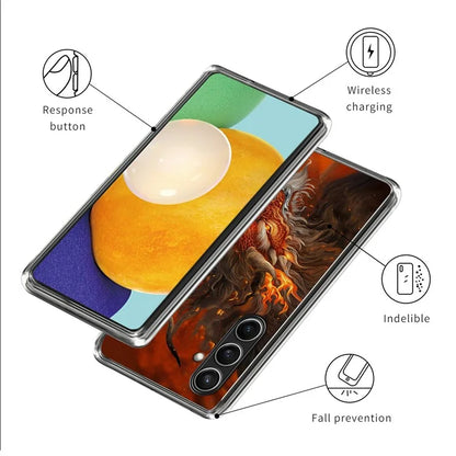 For Samsung Galaxy S24 FE Case Shock-Absorbent TPU Pattern Printed Phone Cover
