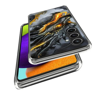 For Samsung Galaxy S24 FE Case Shock-Absorbent TPU Pattern Printed Phone Cover