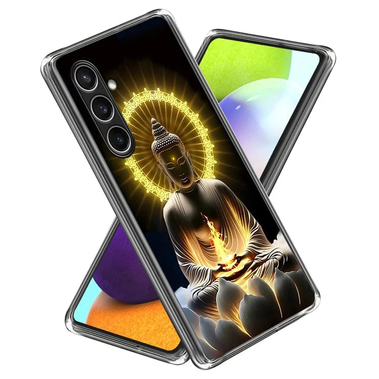 For Samsung Galaxy S24 FE Case Shock-Absorbent TPU Pattern Printed Phone Cover