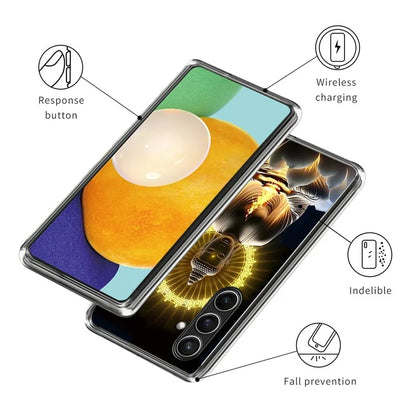 For Samsung Galaxy S24 FE Case Shock-Absorbent TPU Pattern Printed Phone Cover