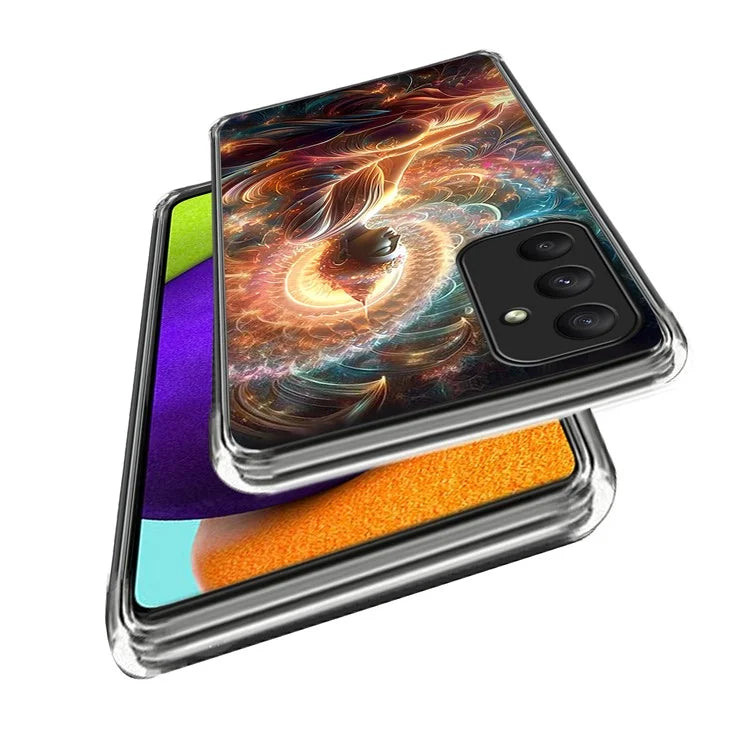 For Samsung Galaxy A55 5G Case Shock-Absorbent TPU Pattern Printed Phone Cover