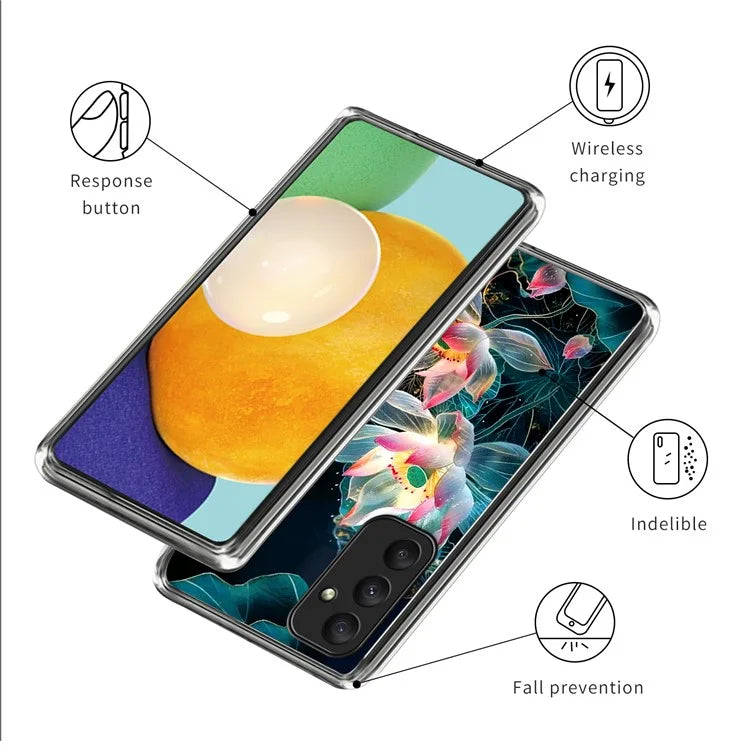 For Samsung Galaxy A55 5G Case Shock-Absorbent TPU Pattern Printed Phone Cover