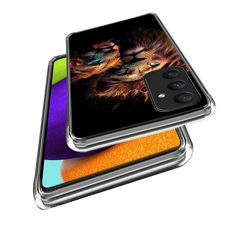 For Samsung Galaxy A55 5G Case Shock-Absorbent TPU Pattern Printed Phone Cover