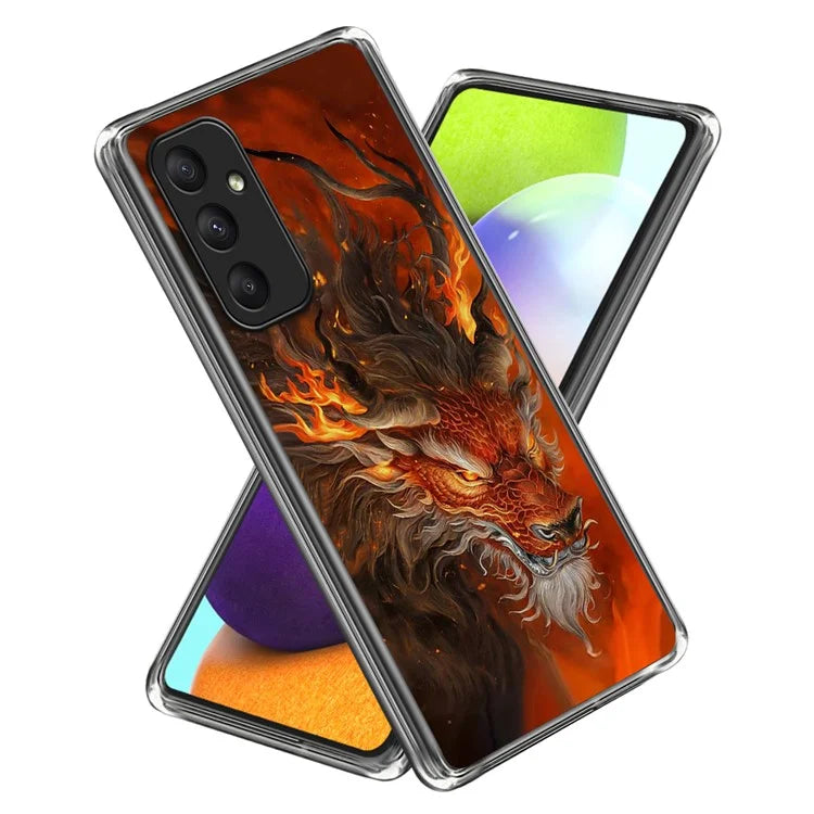 For Samsung Galaxy A55 5G Case Shock-Absorbent TPU Pattern Printed Phone Cover