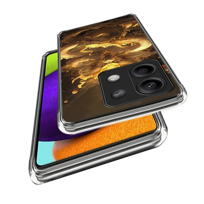 For Xiaomi Redmi Note 13 5G Case Shock-Absorbent TPU Pattern Printed Phone Cover
