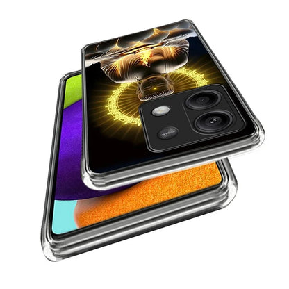 For Xiaomi Redmi Note 13 5G Case Shock-Absorbent TPU Pattern Printed Phone Cover