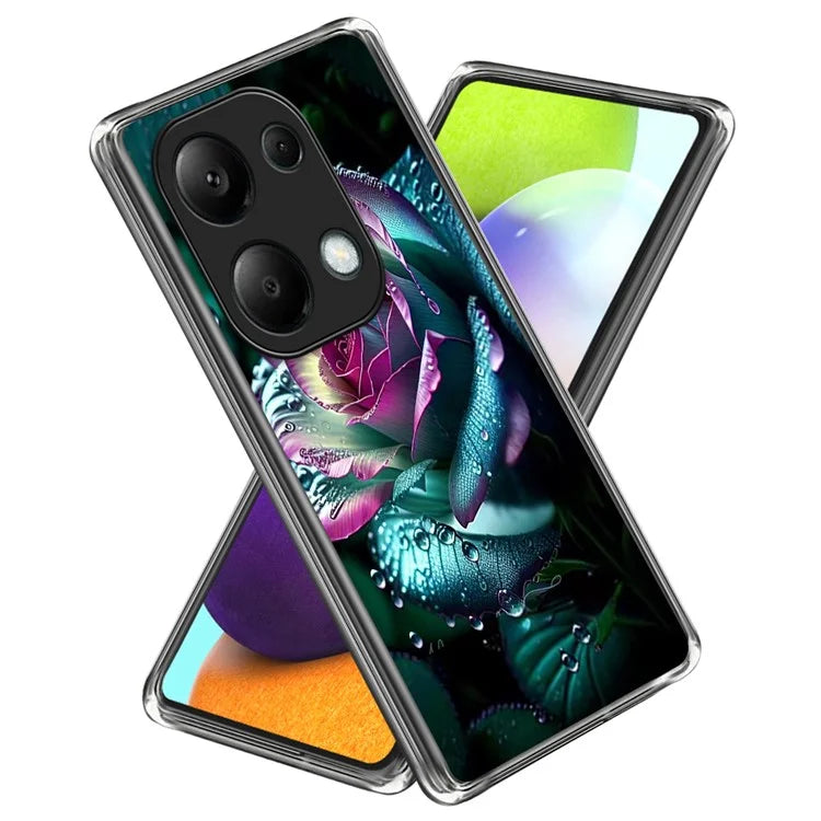For Xiaomi Redmi Note 13 Pro 4G  /  Xiaomi Poco M6 Pro 4G Case Shock-Absorbent TPU Pattern Printed Phone Cover